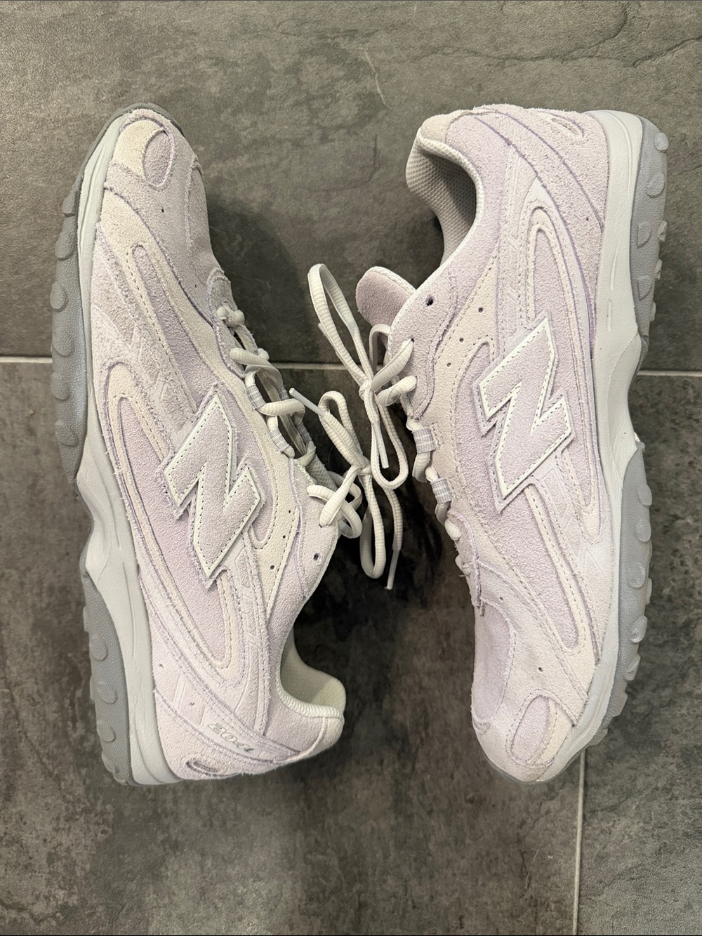 New Balance Women's Pale Lavender Suede Sneakers